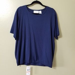 Alfred Dunner Knit Top Womens NEW